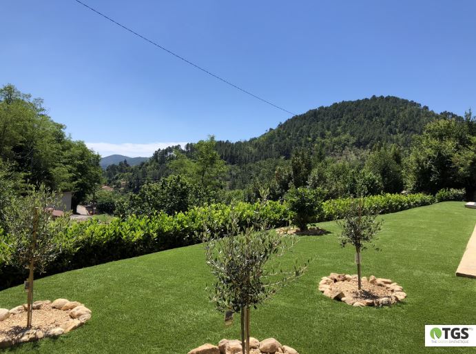 Pose de gazon synthétique Roman sur Isère